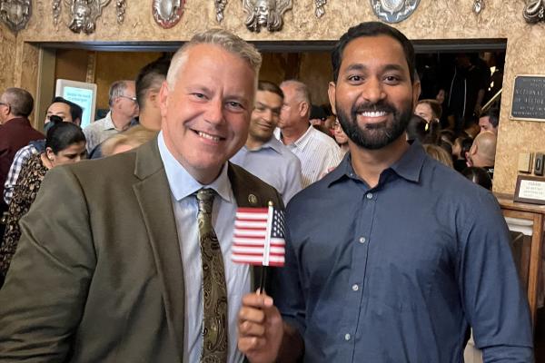 Congressman Eric Sorensen attends naturalization ceremony in Rockford