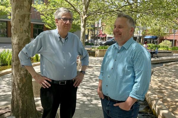 Congressman Eric Sorensen and Normal, Illinois, Mayor Chris Koos discuss infrastructure improvements coming to Normal.