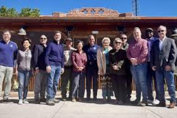Rep. Sorensen poses with group