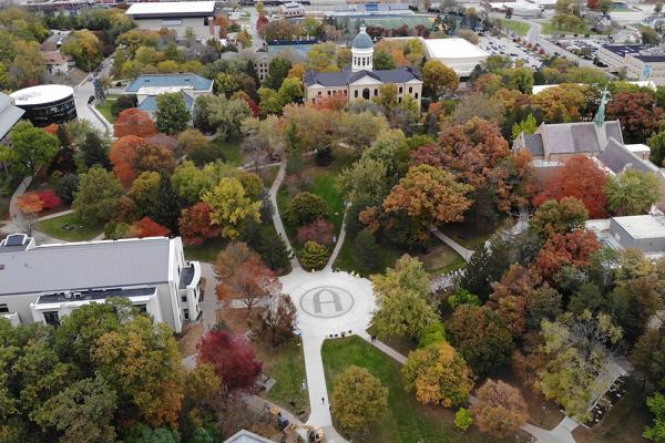 Aerial view of Augustana College