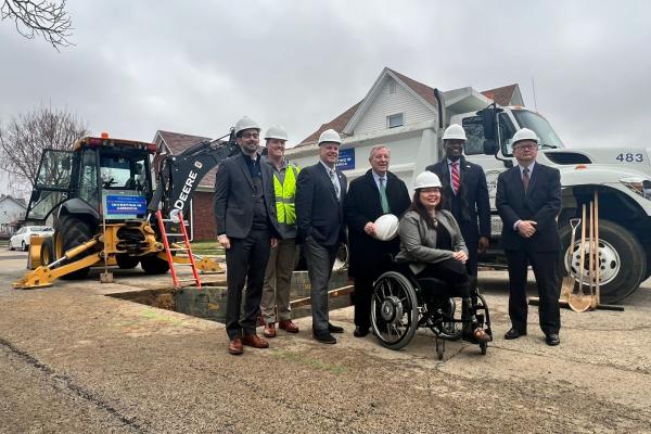 City leaders tour Rockford site where lead pipes are being replaced