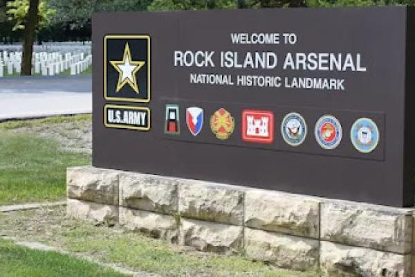 Rock Island Arsenal sign