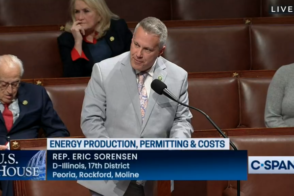 Sorensen speaks on the House floor about the need to bolster domestic energy production  while supporting working families with lower energy costs.