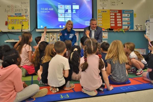 Sorensen Brings Astronaut to Schools in Northwestern Illinois