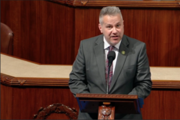 Congressman Eric Sorensen delivers a speech on the floor of the House of Representatives in support of the Protecting the Right to Organize (PRO) Act