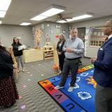 U.S Rep. Eric Sorensen (D-Rock Island) toured Project Now's Esperanza Center