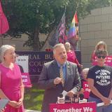 Congressman Sorensen speaks at Illinois Planned Parenthood clinic