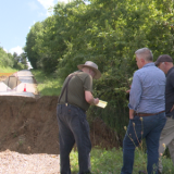 Congressman Eric Sorensen visits Fulton County to survey damage from July storms