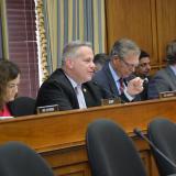 Representative Sorensen at a committee hearing 