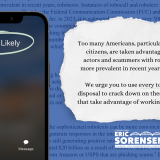 Lawmakers wrote a letter to the FCC, stating: Too many Americans, particularly our senior citizens, are taken advantage of by bad actors and scammers with robocalls and, more prevalent in recent years, robotexts.   We urge you to use every tool at your disposal to crack down on these bad actors that take advantage of working Americans.