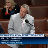 Sorensen speaks on the House floor about the need to bolster domestic energy production  while supporting working families with lower energy costs.