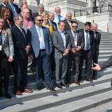 Congressman Sorensen on the steps of the Capitol